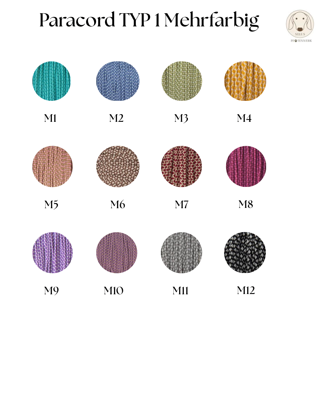 Create your own - Halsband Biothane x Paracord TYP 1