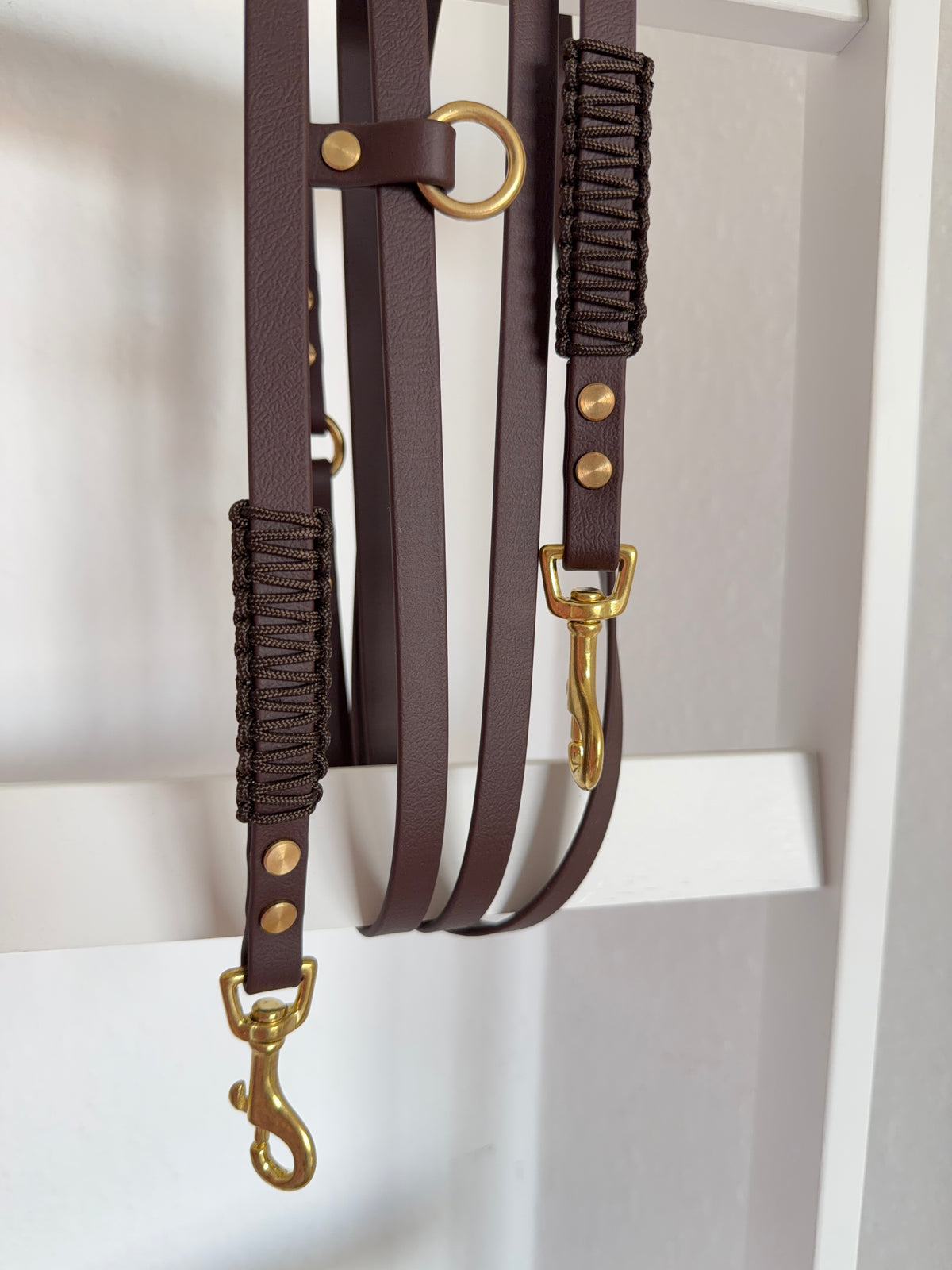 Biothane x Paracord Leine | Brownie Bliss
