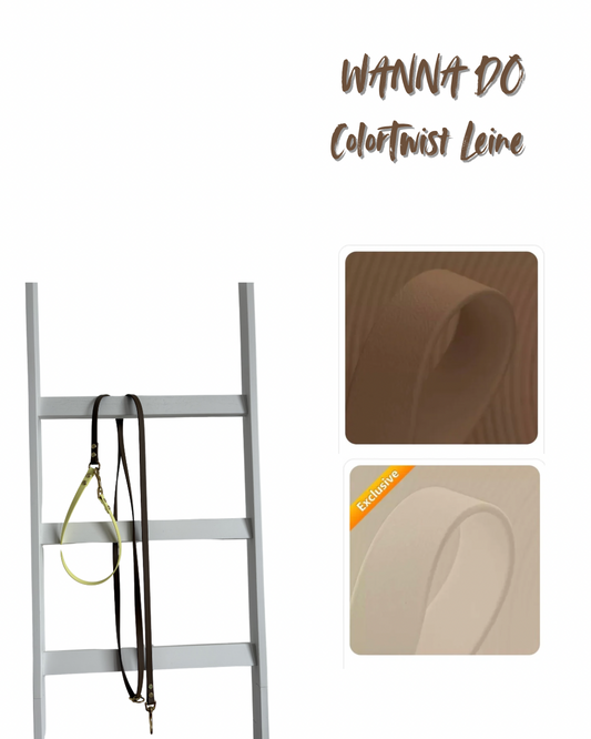 WANNA DO ColorTwist Leine • Braun & Taupe