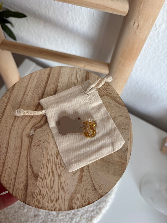 B-Ware Hundemarke Hazelnut Knochen