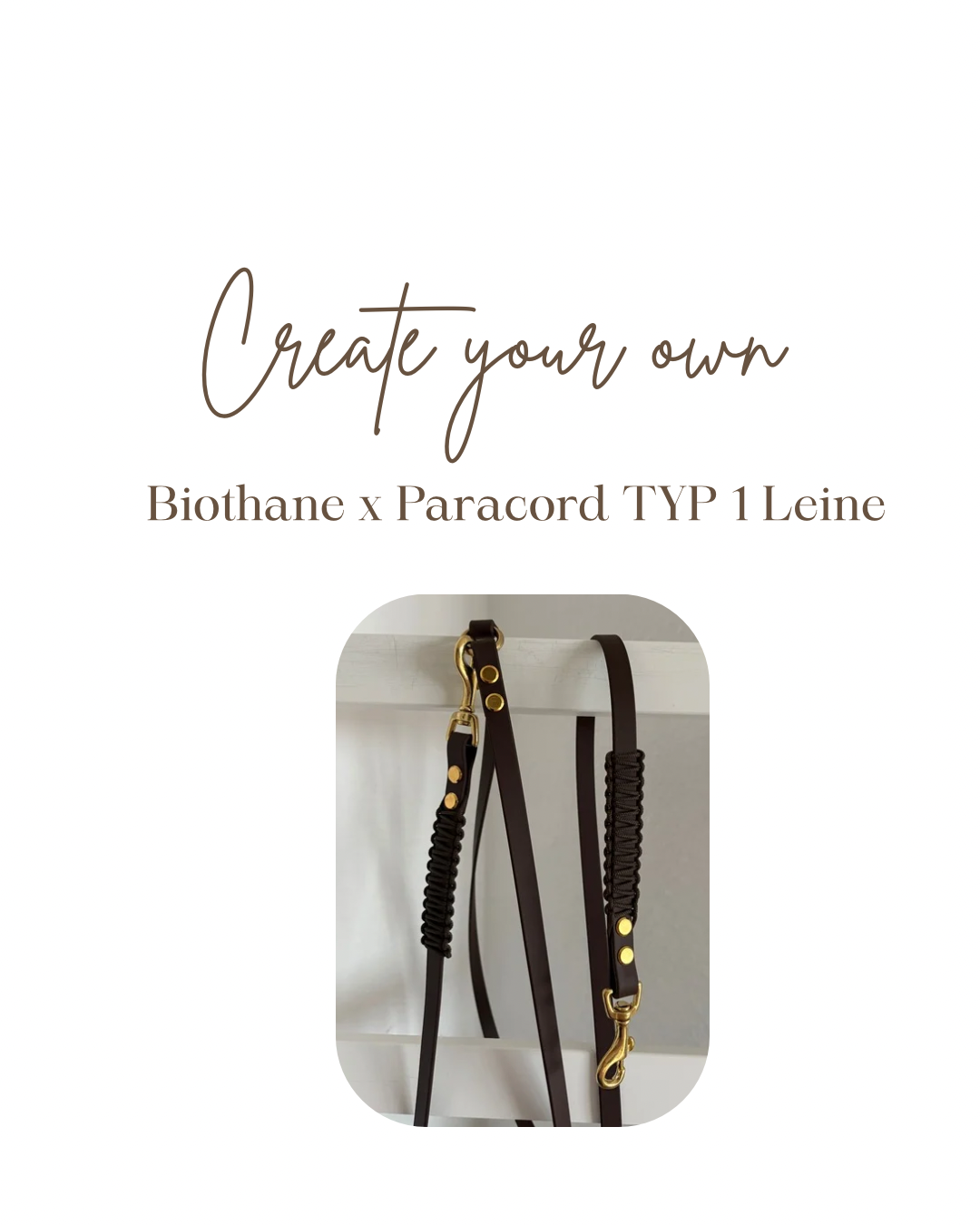 Create your own - Biothane x Paracord TYP 1 Leine