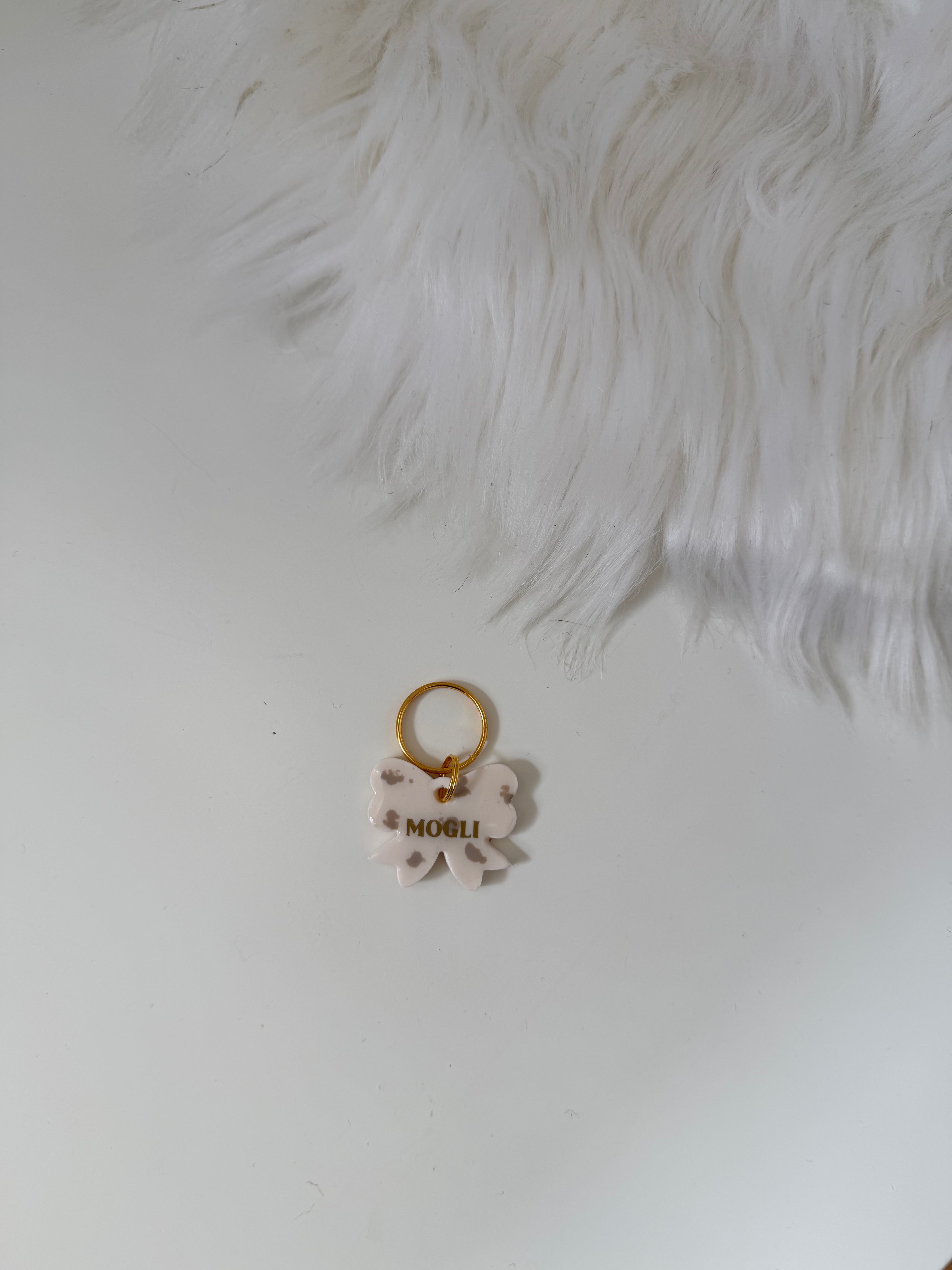 Hundemarke Cloudy Bow