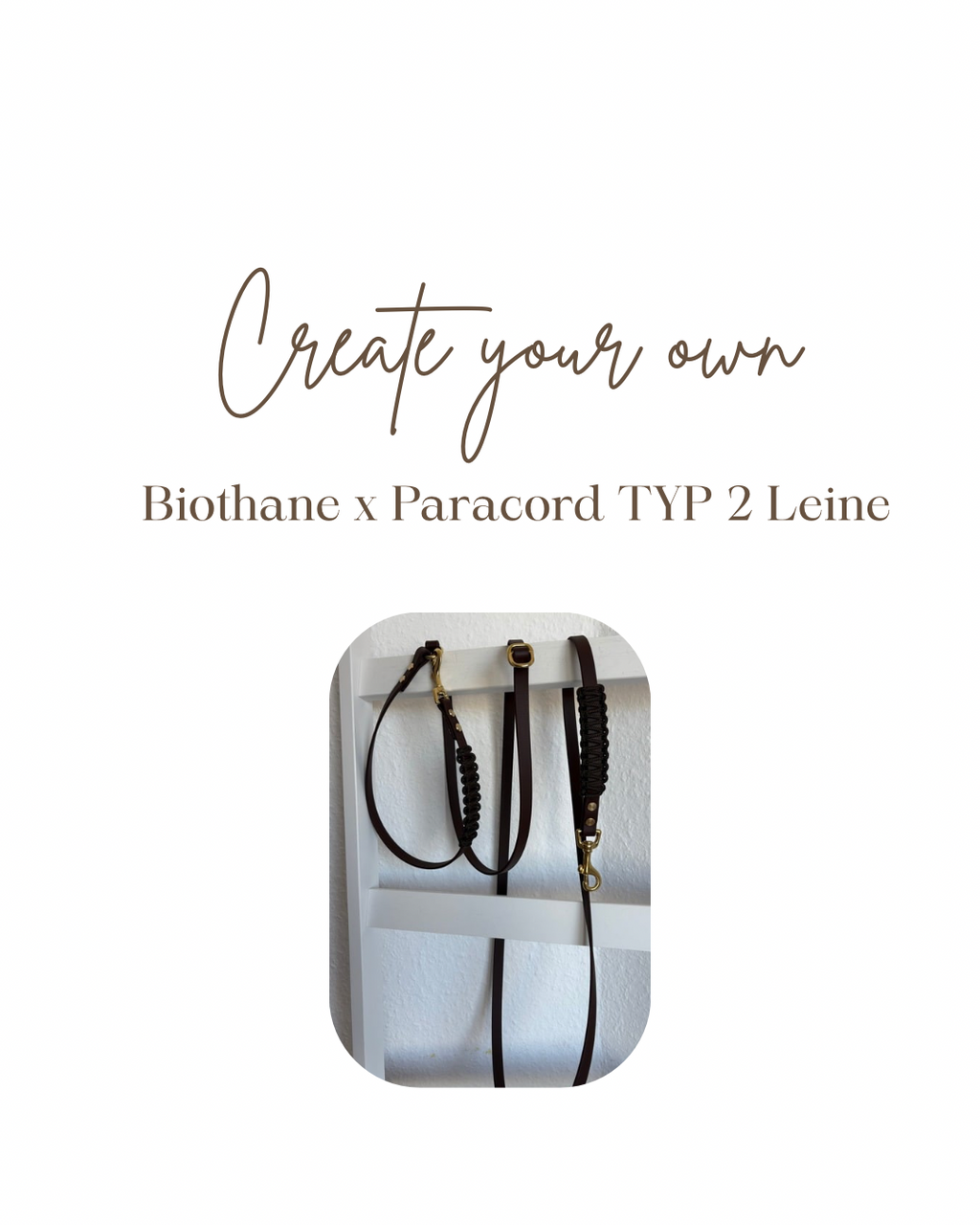 Create your own - Biothane x Paracord TYP 2 Leine