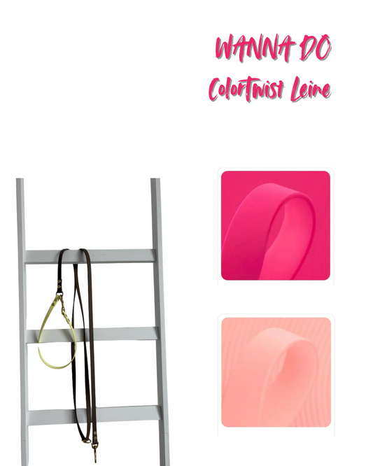 WANNA DO ColorTwist Leine • Rosa & Pink