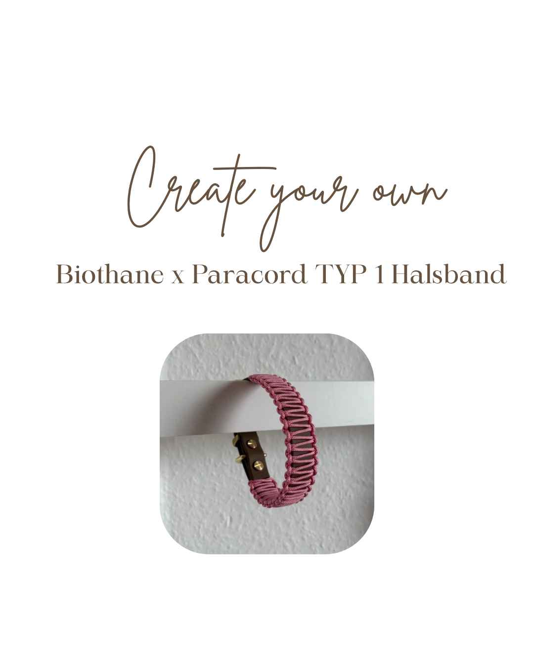 Create your own - Halsband Biothane x Paracord TYP 1