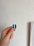 Hundemarke Stripes Hellblau & dunkelblau